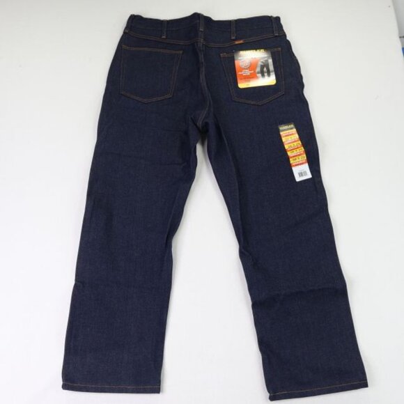 Rustler Advantage Jeans Mens 38x29 (Fits 37x29) Blue Regular Fit Boot - Picture 5 of 10